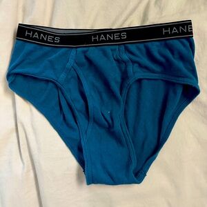 Hanes Blue Classic Briefs Cotton Comfort
